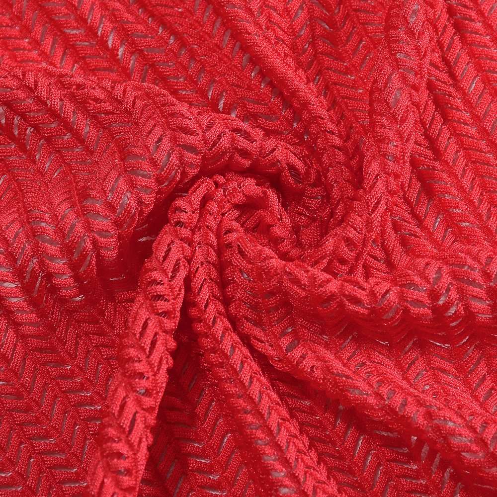 Sleeveless V-Neck Fishnet Bodysuit image 5