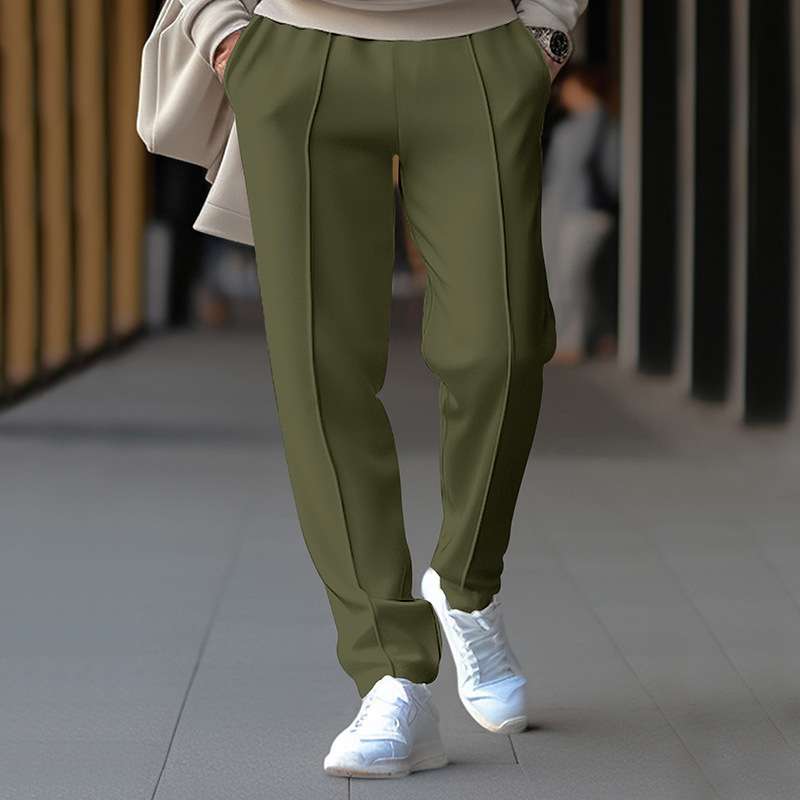 Mens Solid Sweatpants Joggers Trousers image 0