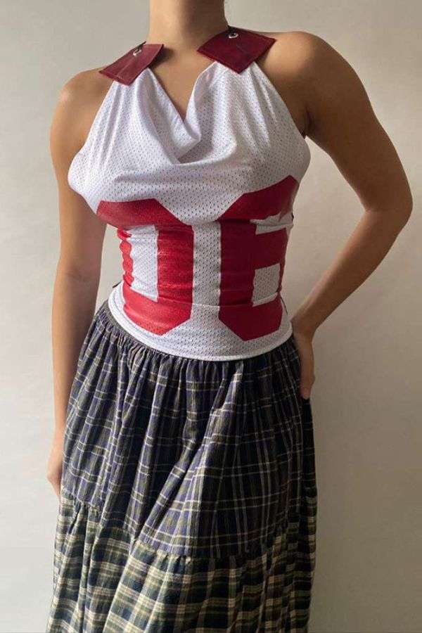 Mesh Halter Crop Top image 0