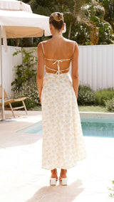 Floral Spaghetti Strap Midi Dress image 5