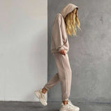 Hooded Loose Fit Sweatshirt & Joggers image 7