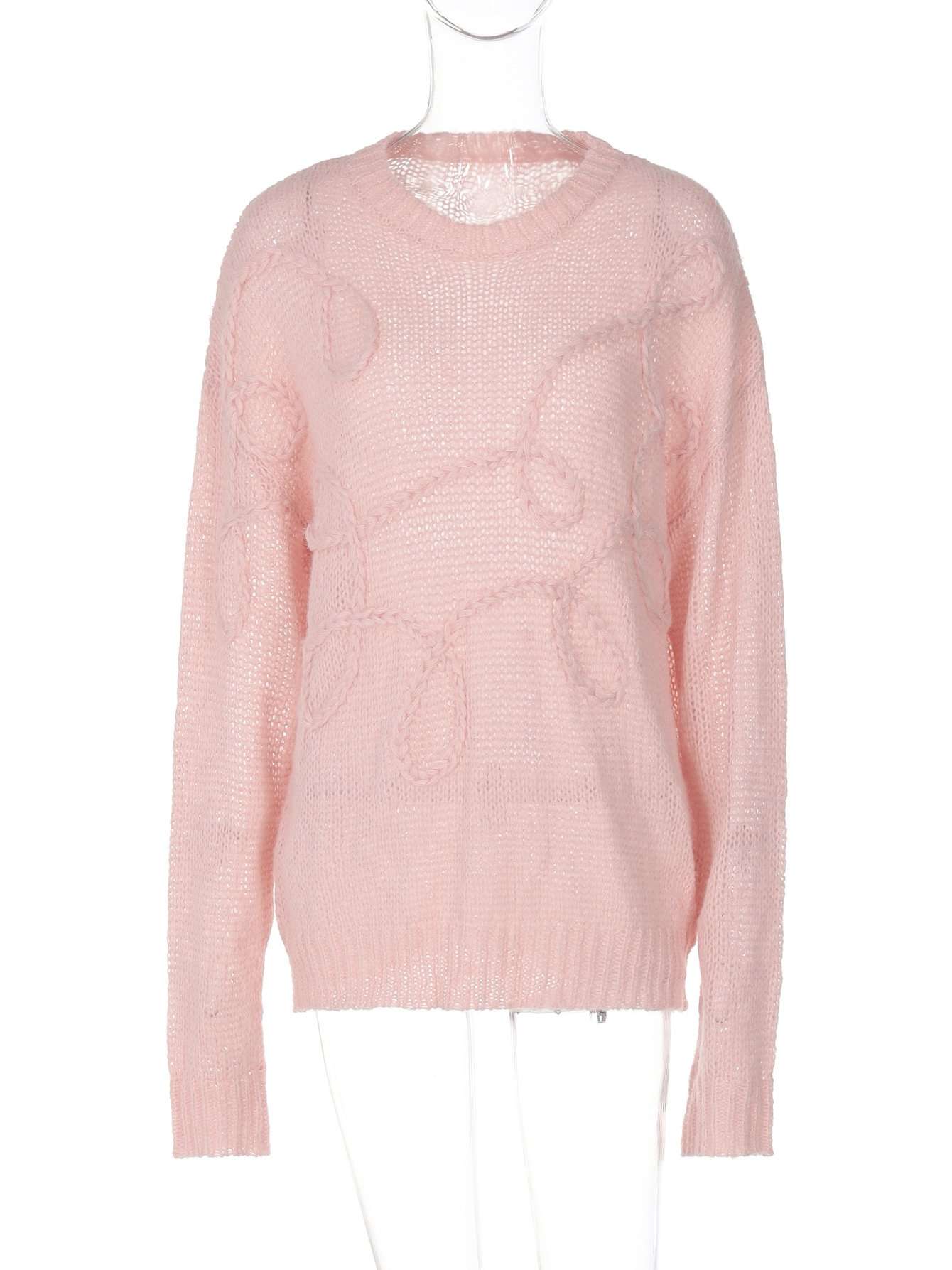 Oversized Long Sleeve  Sweater Tops image 4
