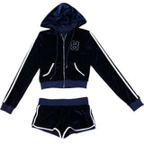 Two Piece Tracksuit Zip Up Hoodie Sweatshirt image 6