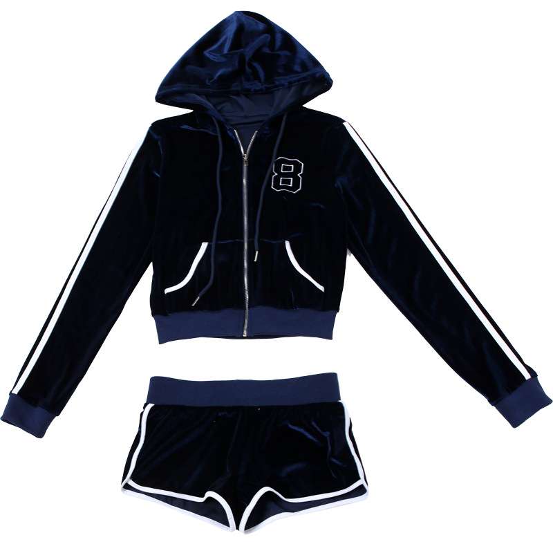 Two Piece Tracksuit Zip Up Hoodie Sweatshirt image 6