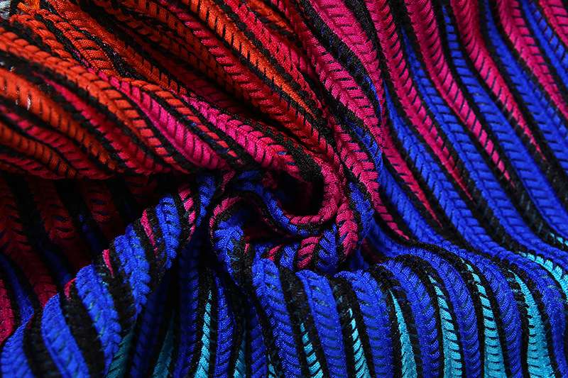 Vibrant Multicolor Striped Halter Jumpsuit image 3