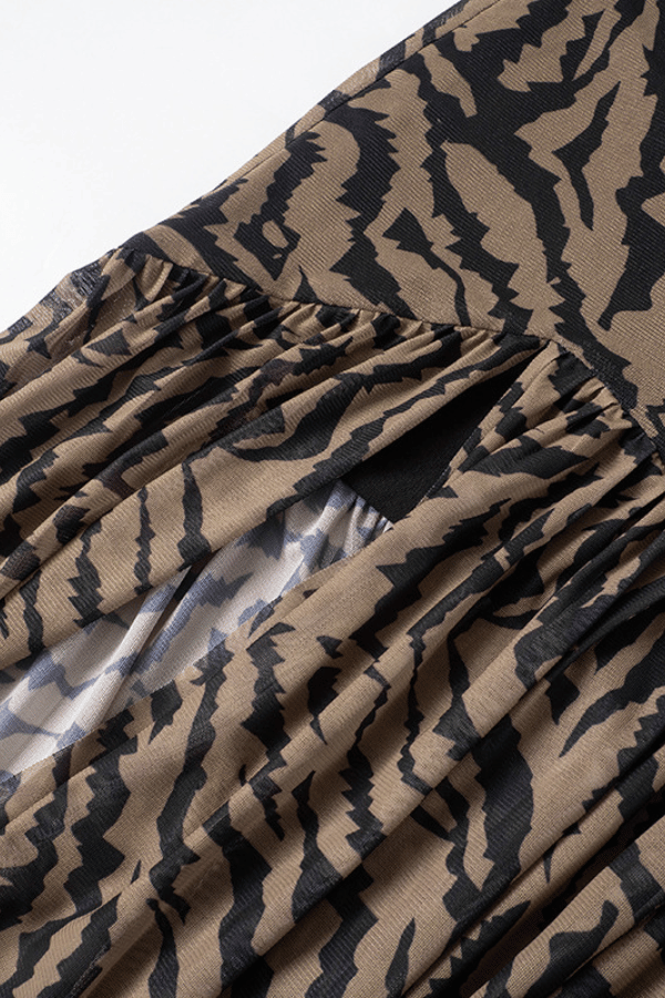 Enchanting Evening Tiger-Print Maxi Dress image 9