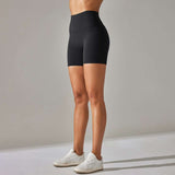 High-Waisted Seamless Workout Shorts image 2