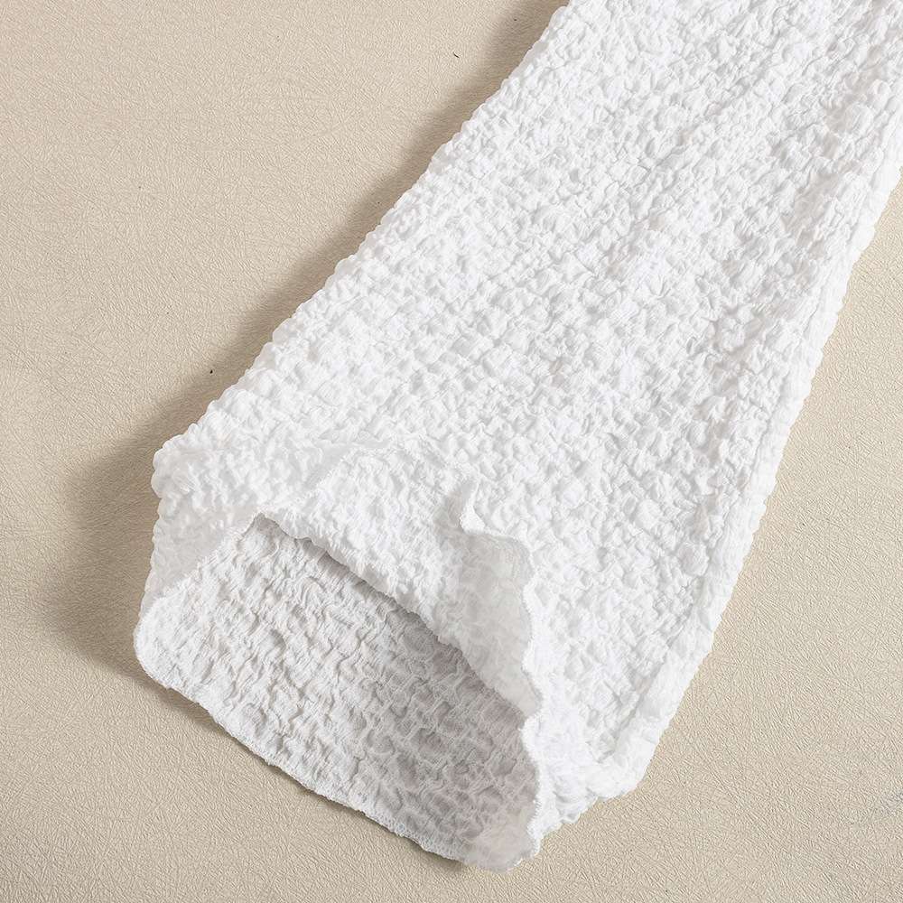 Asymmetric Flared Sleeves Crop Top image 6