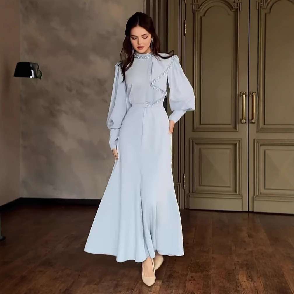 Maxi Dress with Ruffled Shoulder Detail image 3