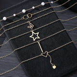 Trendy Multilayer Necklace Set image 1