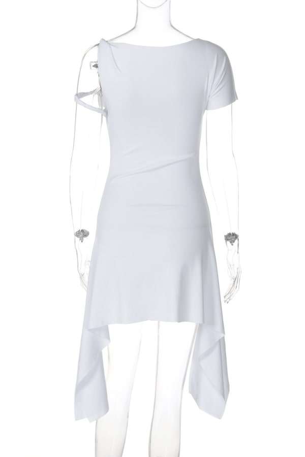 Chic Asymmetry Mini Dress image 5