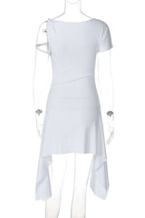 Chic Asymmetry Mini Dress image 5