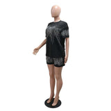 Embellished T-Shirt & Shorts Set image 3