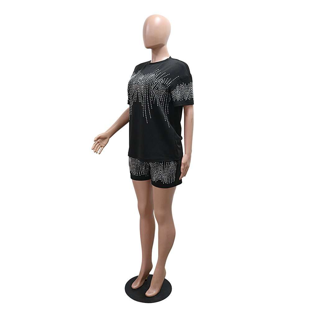 Embellished T-Shirt & Shorts Set image 3