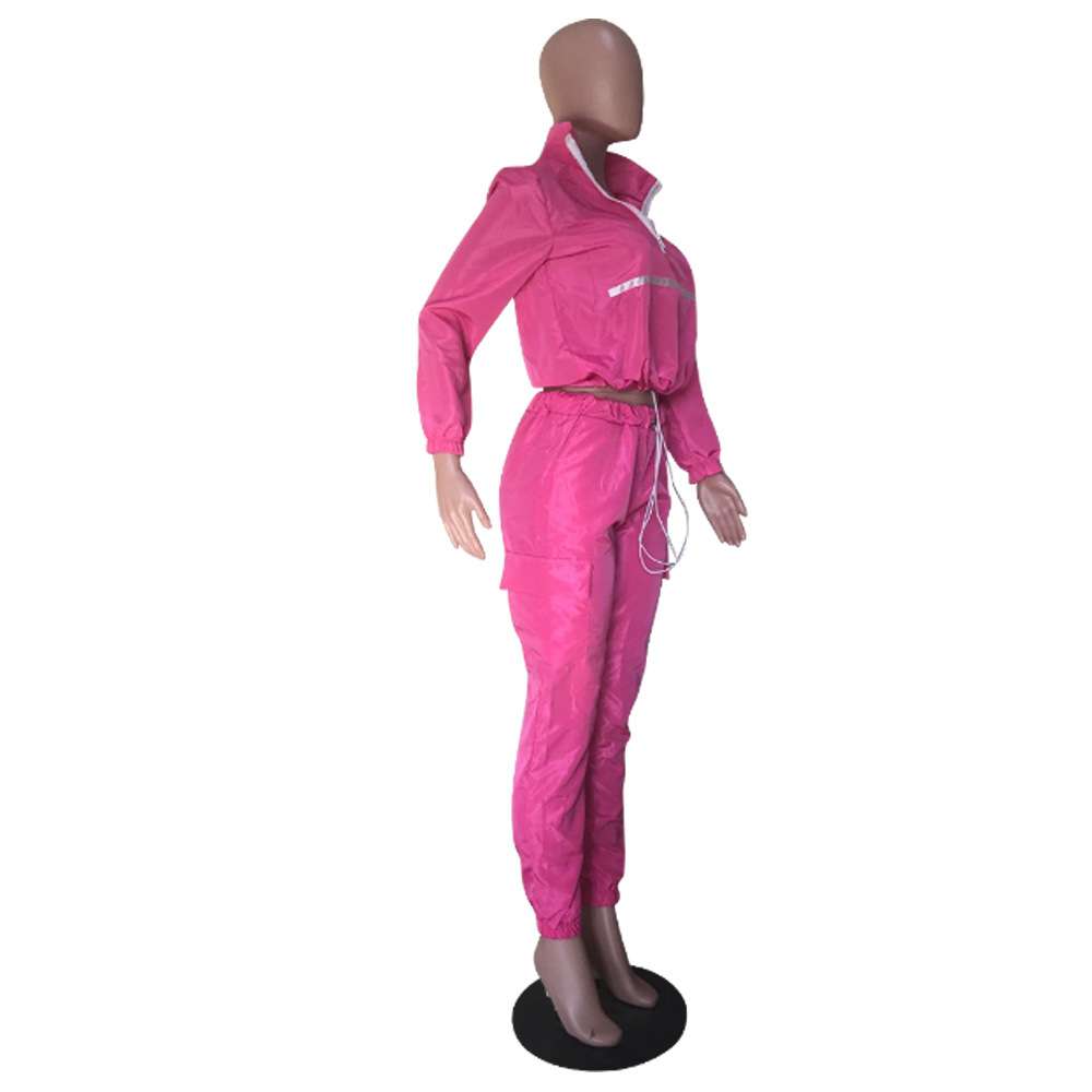 Casual Two-Piece Windbreaker Tracksuit Set image 8