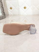 Lace Open-Toe Block Heel Sandals image 9