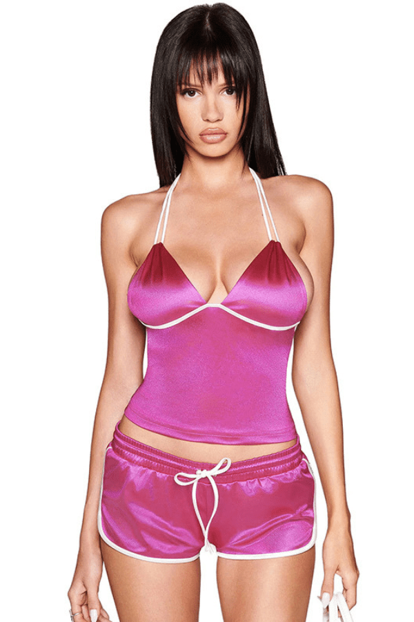 Two-Piece Sleepwear Set - M, Rose image