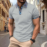 Short-Sleeve Polo Shirt - XL, Grey image