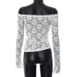 Lace Top with Bow and Cutout Detail image 6