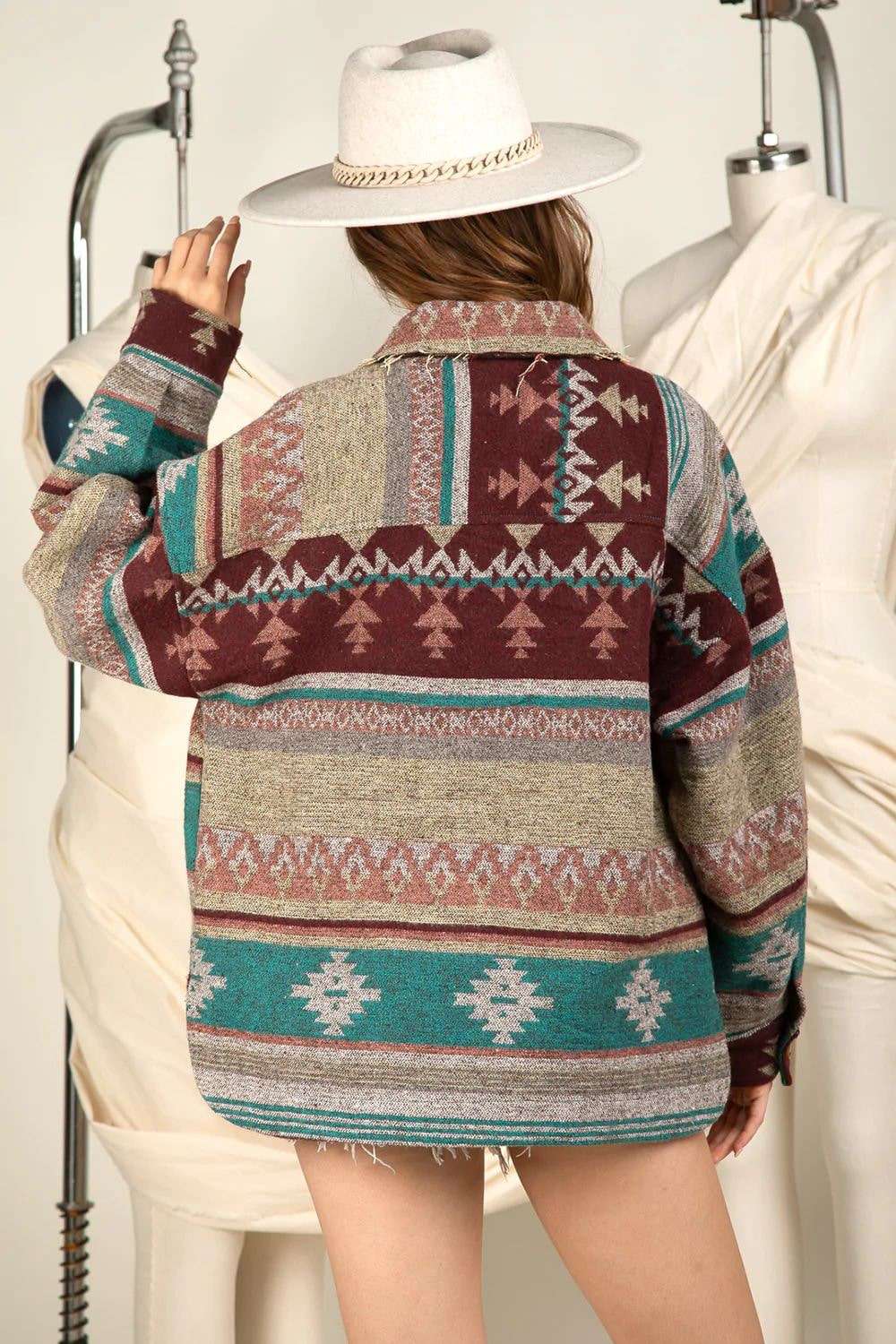 Vintage Inspired Shirt Jacket Coat image 7