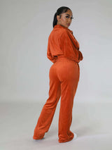 Cropped Zipper Long Sleeve Tracksuits image 2