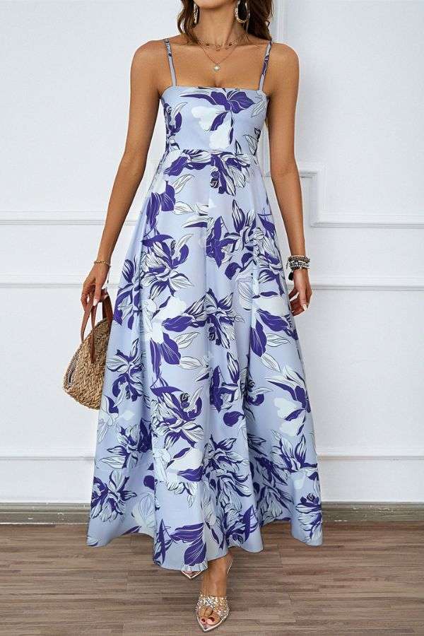 Floral Print Sleeveless Maxi Dress image 0