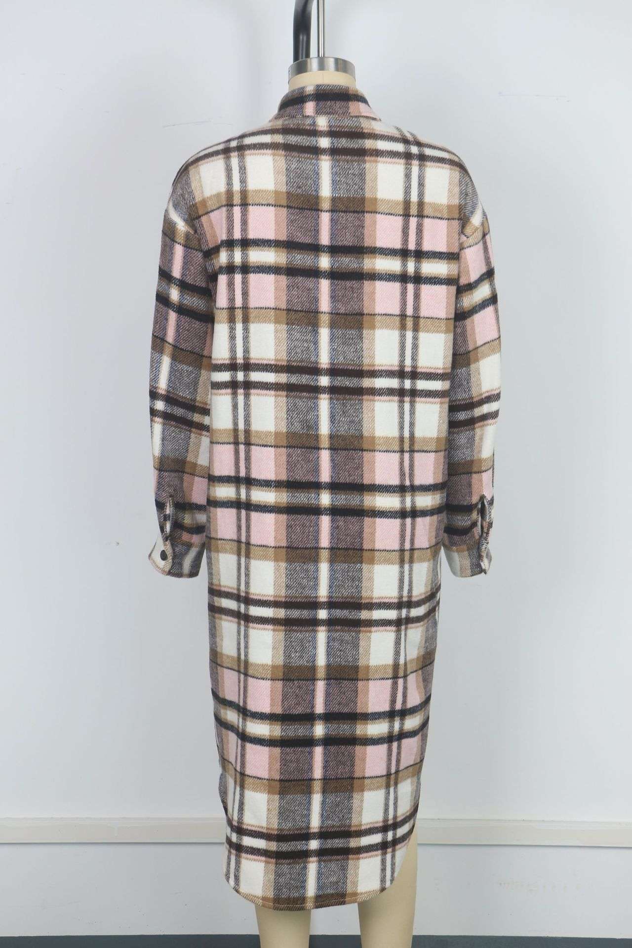 Casual Checkered Club Shacket image 5