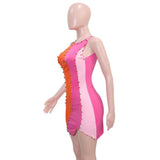 Color Block Sleeveless Bodycon Dress image 6