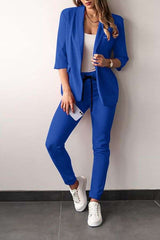 Casual Fashion Suit Set - M, Blue image