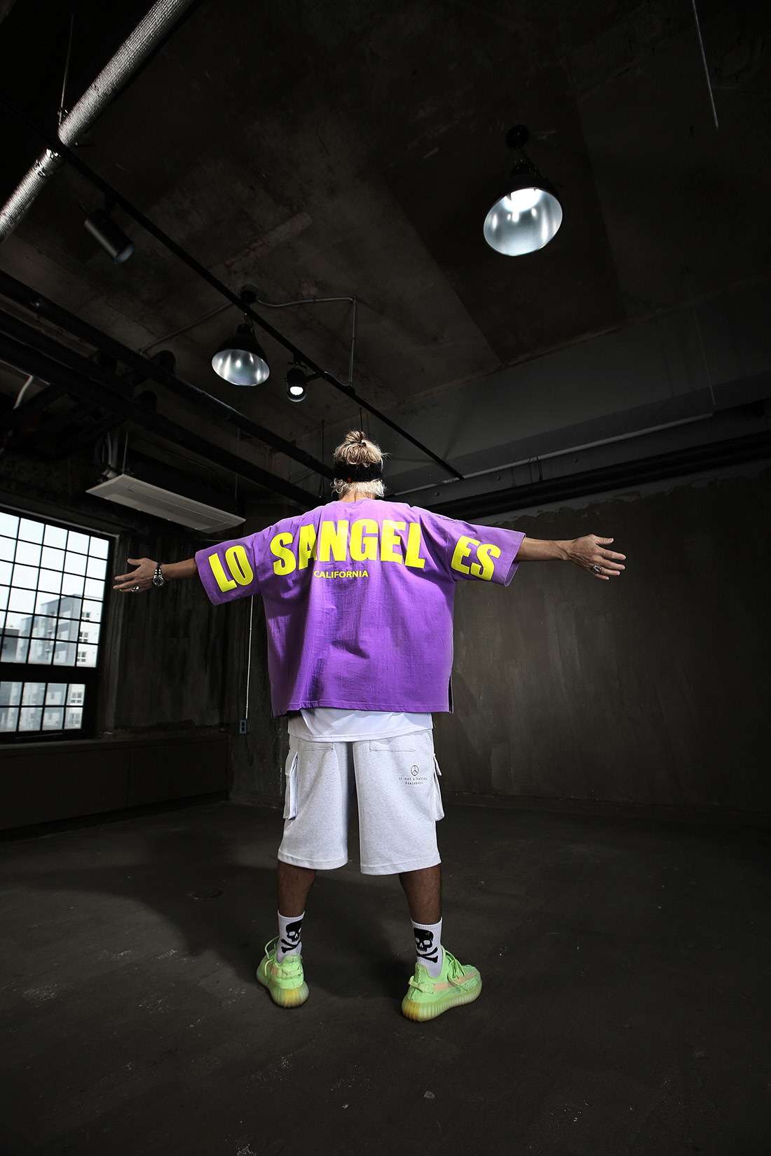 Oversized T-Shirt with Neon Print image 6