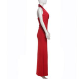 V Neck Bodycon Sleeveless Maxi Dress image 4