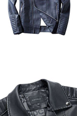 Oblique Zipper Motorcycle Streetwear Jacket image 8