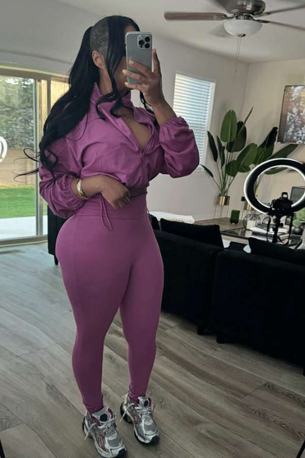 LuxeFit Athleisure Top and Pants Set image 5