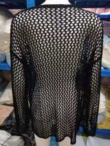 Hollow Out Crochet Knit Crop Tops Sweater image 7