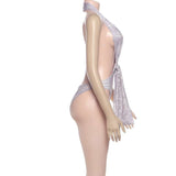 Chic Animal Print Cut-Out Bodysuit image 3