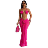 Floral Bikini Top and  Maxi Skirt Set image 1