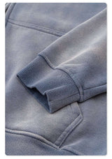 Distressed Oversized Zip-Up Hoodie image 5