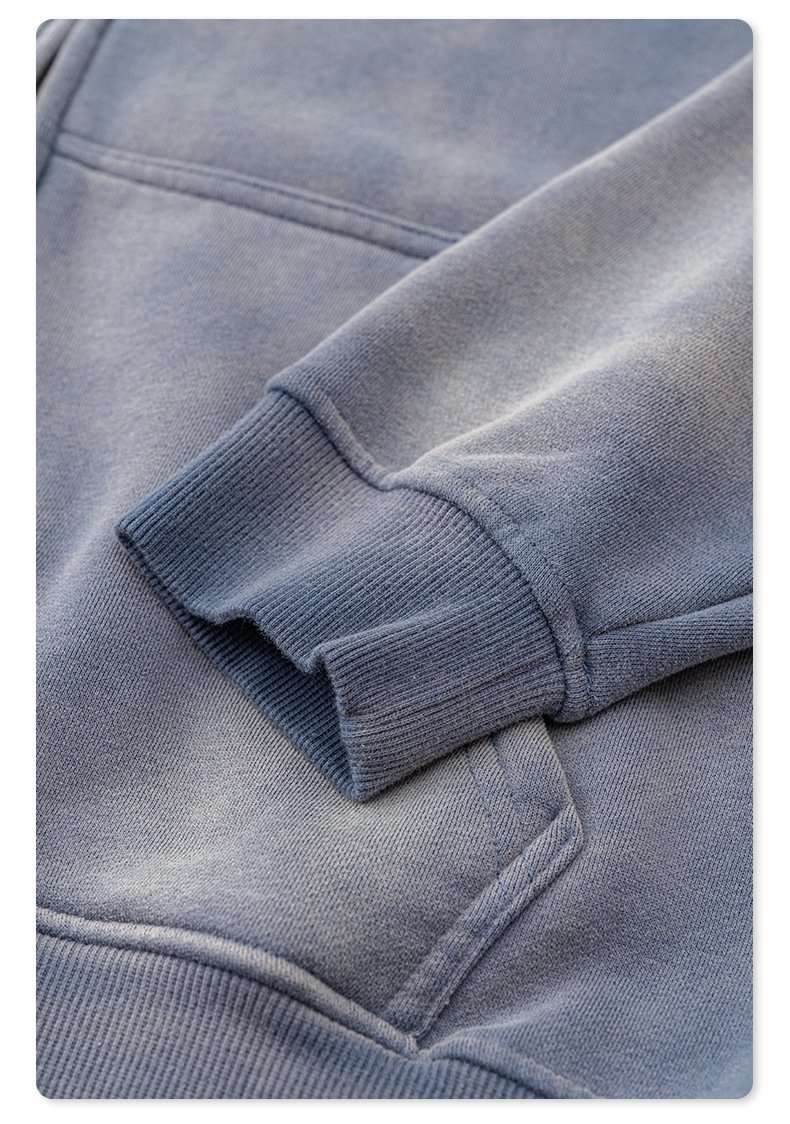 Distressed Oversized Zip-Up Hoodie image 5