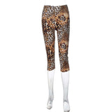 Bold Leopard Print Cropped Leggings image 2