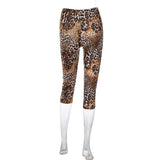 Bold Leopard Print Cropped Leggings image 3