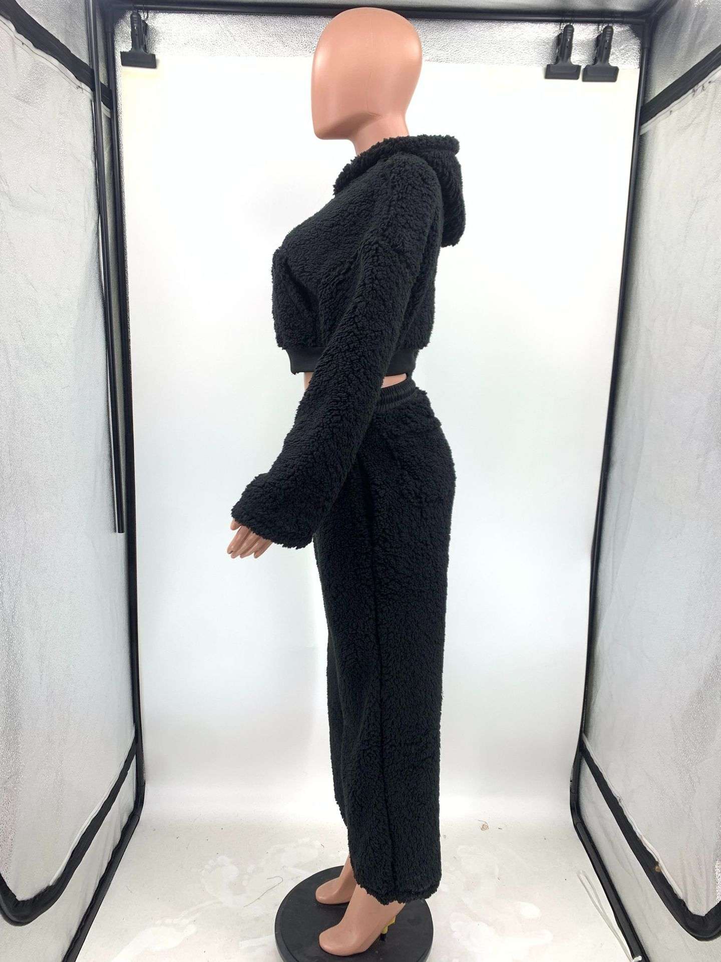 Cozy Fuzzy Hooded Lounge Tracksuit image 7