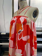 Floral Swing Dress with Spaghetti Straps image 4