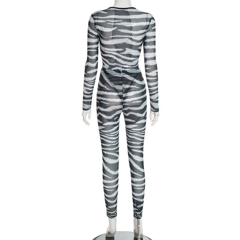 Striped Cut-Out Bodycon Set image 5