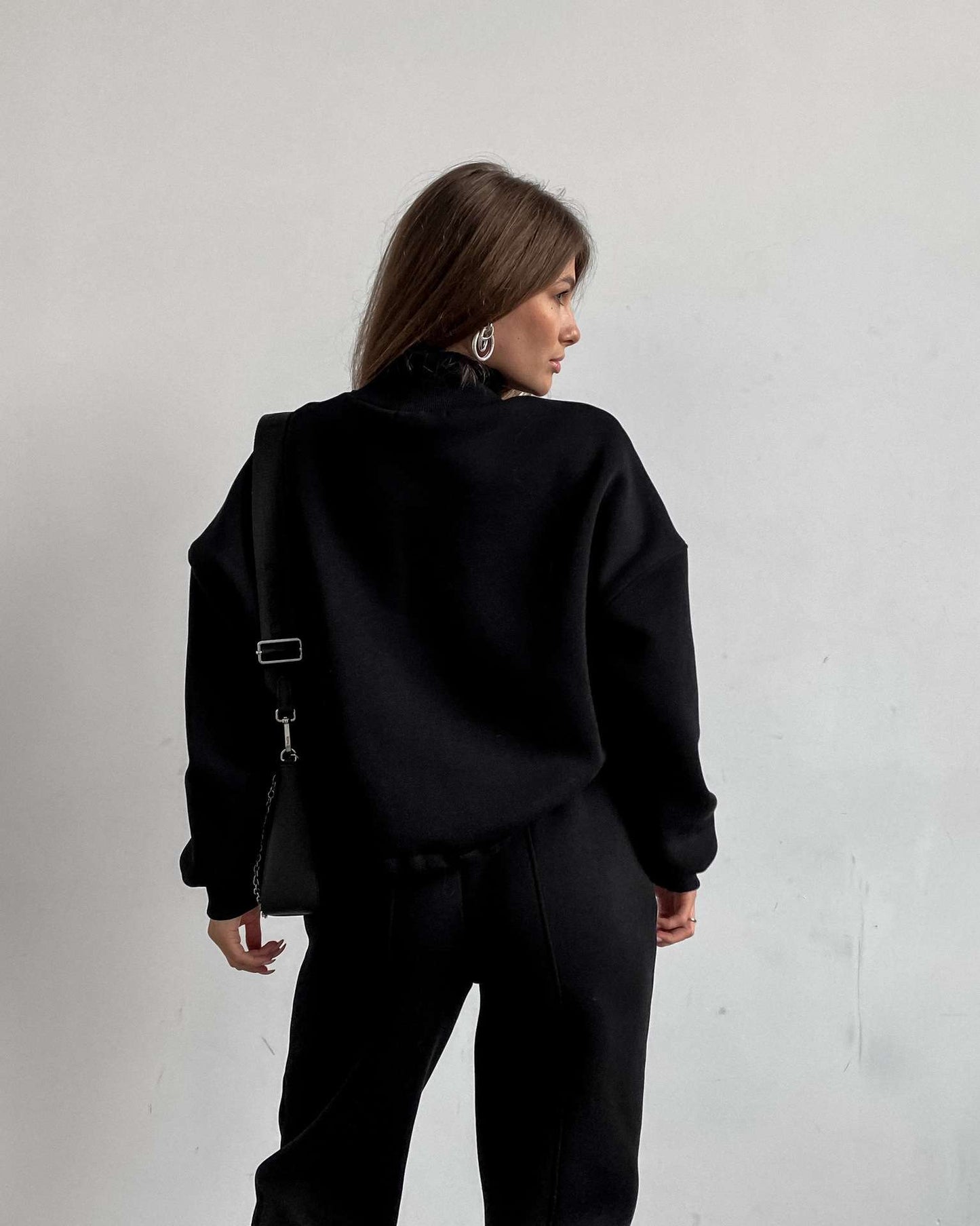 High Neck Top with High-Waist Joggers image 7