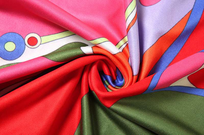 Abstract Print Cowl Neck Sleeveless Dress image 5