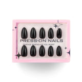 Black Nail Art with Glossy Finish image 2