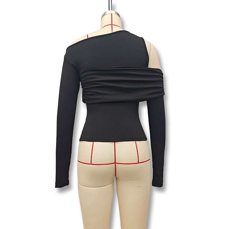 irregular off-shoulder top image 4