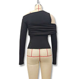 irregular off-shoulder top image 4