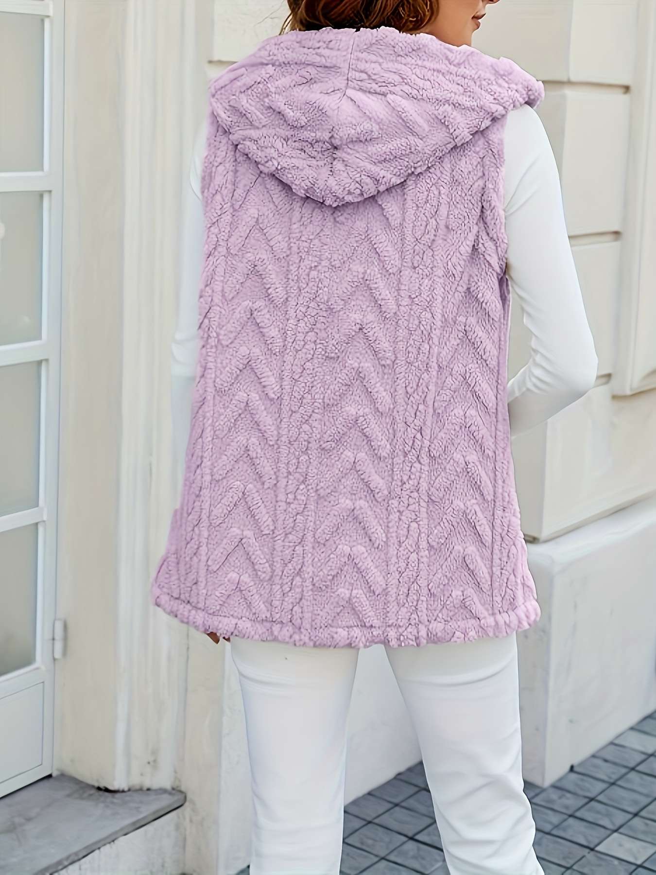 Cloud-Knit Hooded Vest image 11