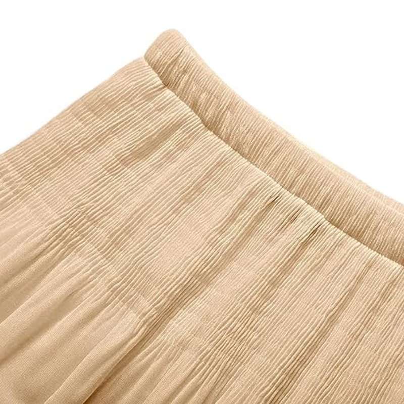 High Waist Pleated A-Line Flared Maxi Skirts image 5